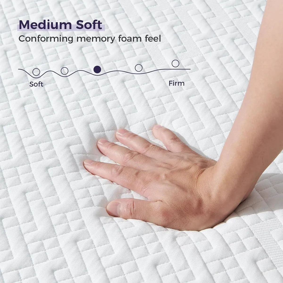 Mattress Gel Memory Foam with Breathable Cover - Image 3