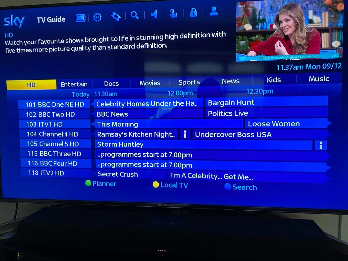 Sky HD Box with HD Freesat Card. - Image 4
