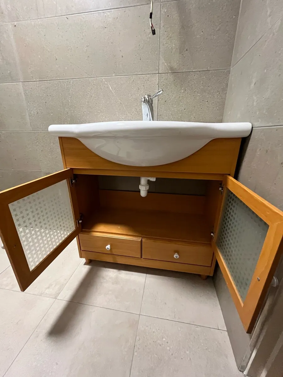 Bathroom sink vanity and tall unit - Image 2