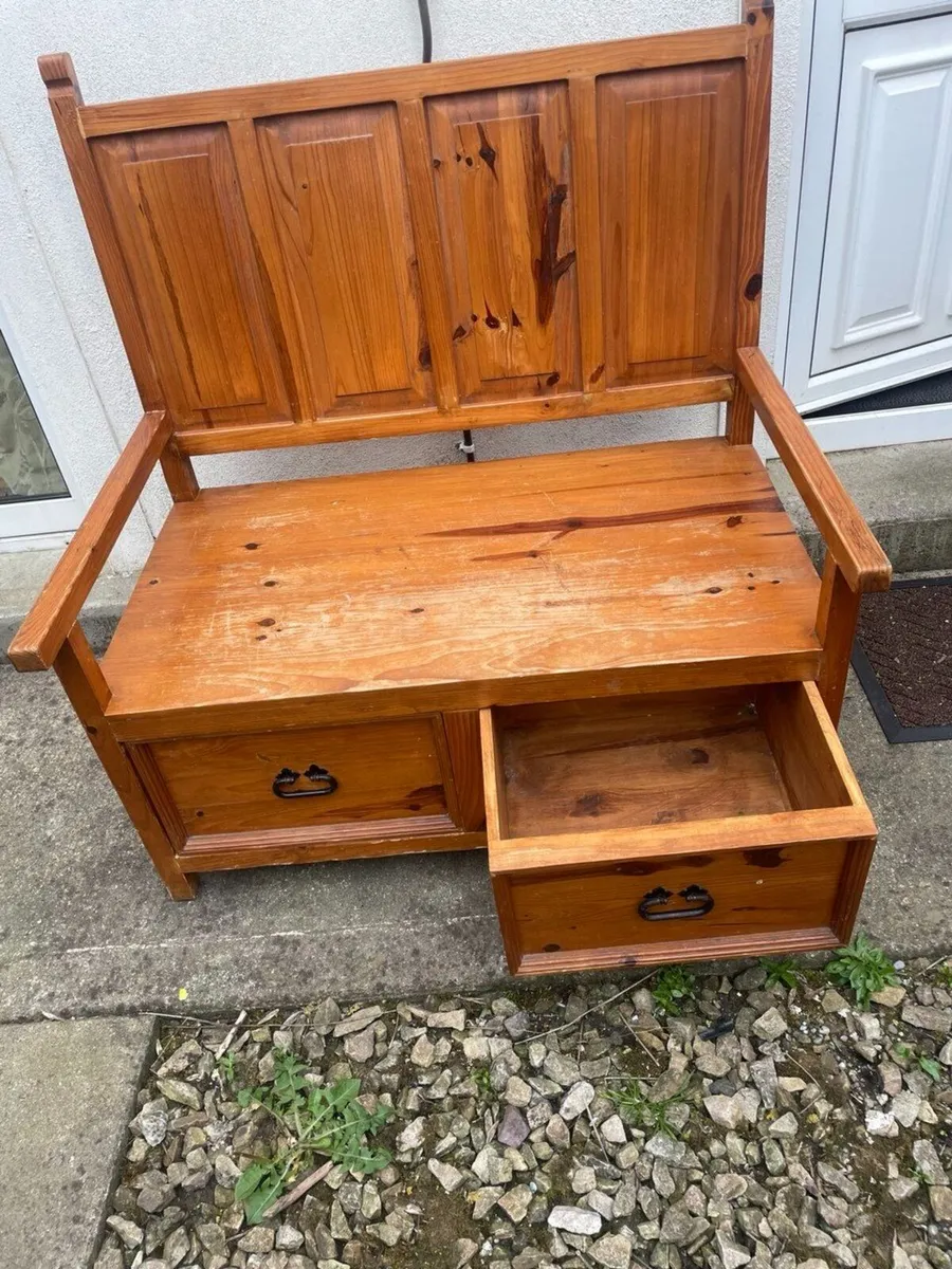 Solid Wood Bench for Sale - Image 1