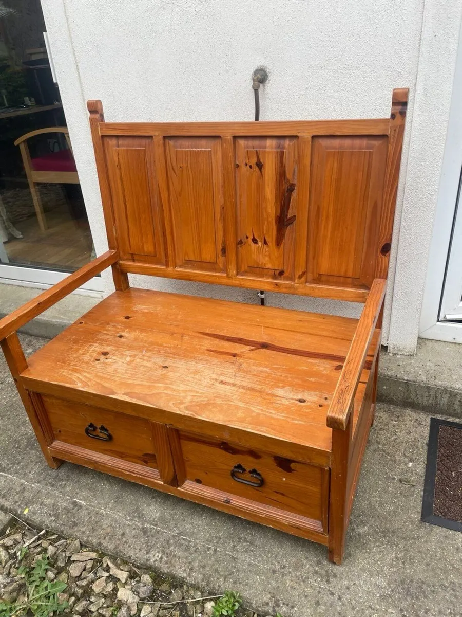 Solid Wood Bench for Sale - Image 3