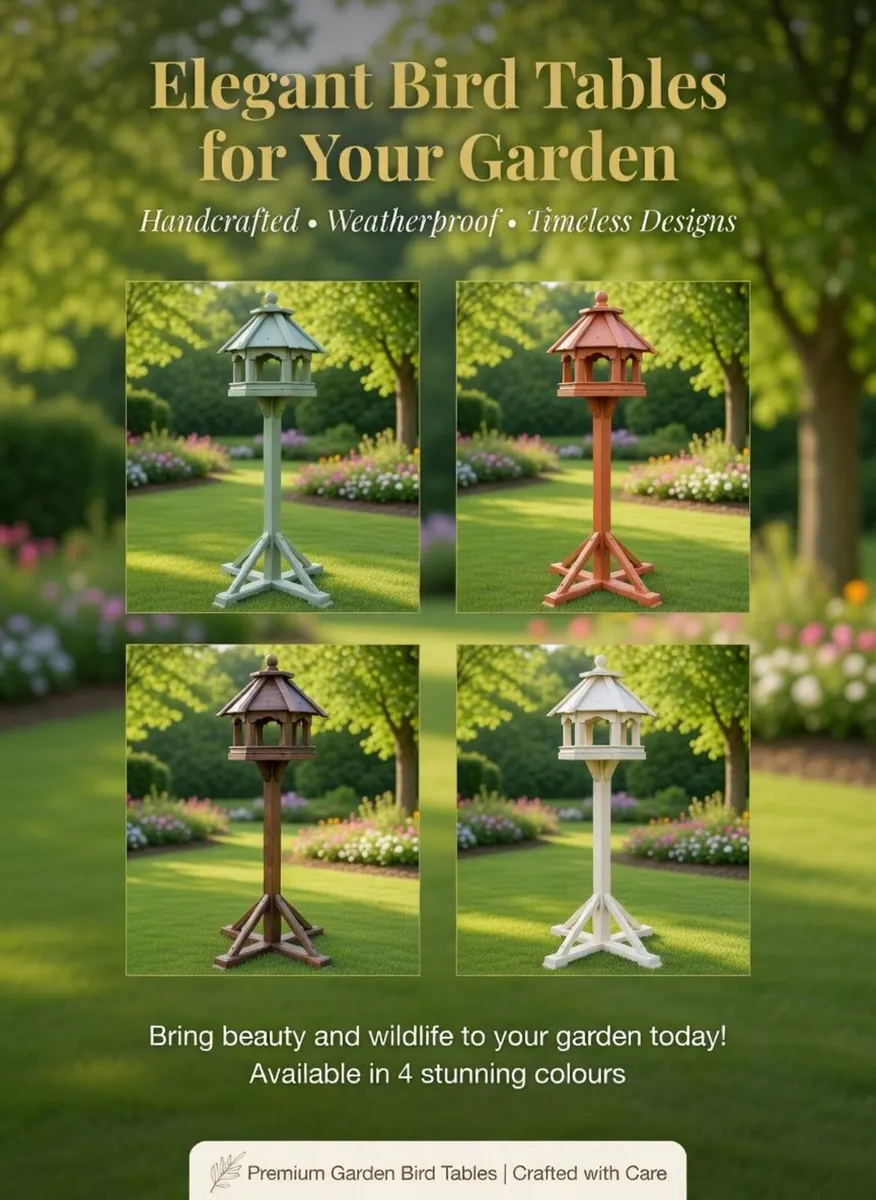 Bird Table feeders Slated Roof - colour choices. - Image 1