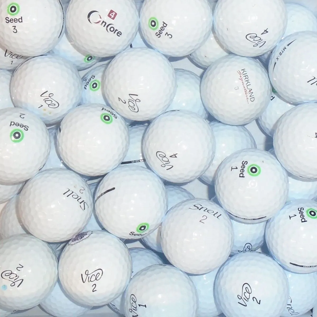 Value Branded Premium Mix of Lake Golf Balls - 24