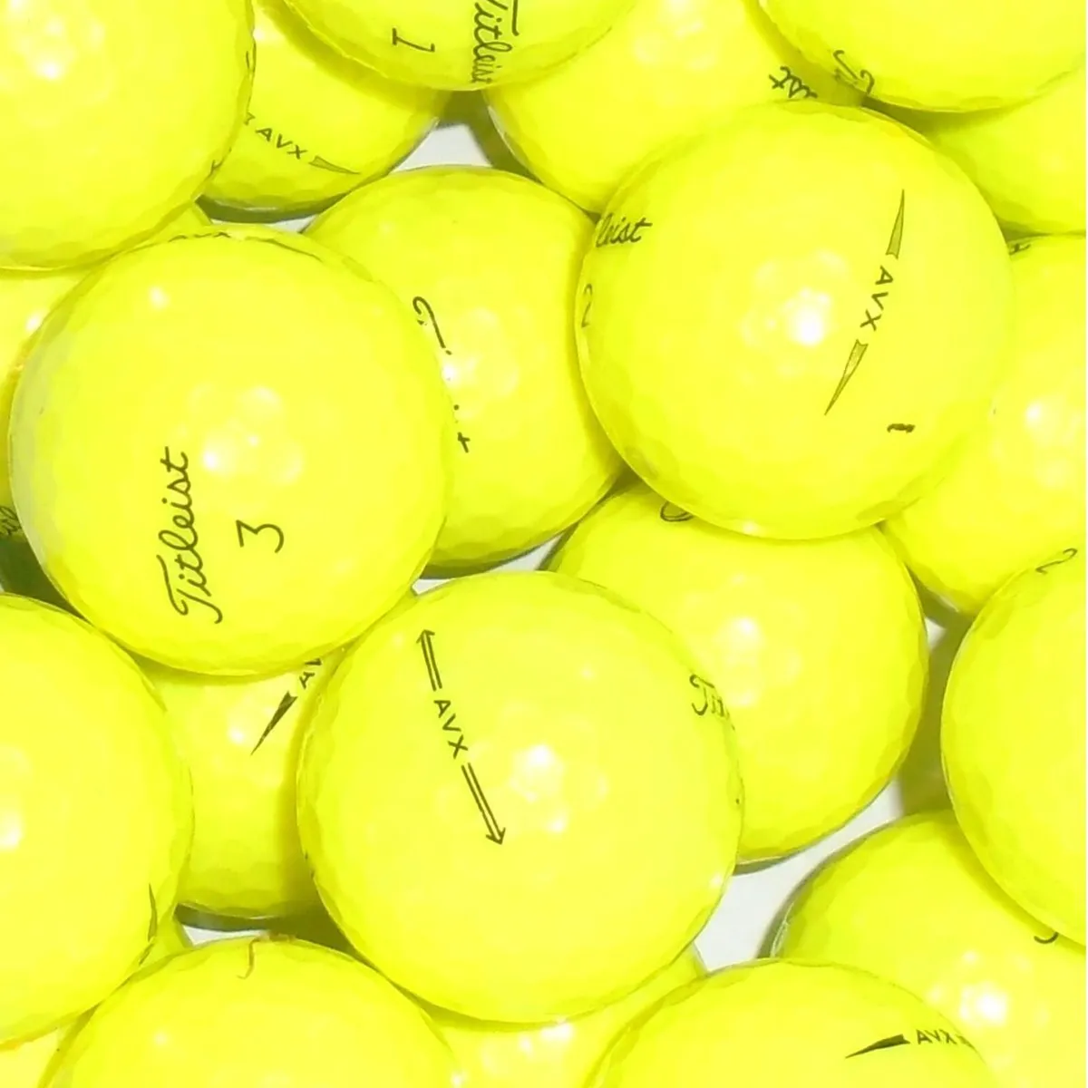 Titleist AVX - Pearl/A Grade Yellow Lake Balls -18