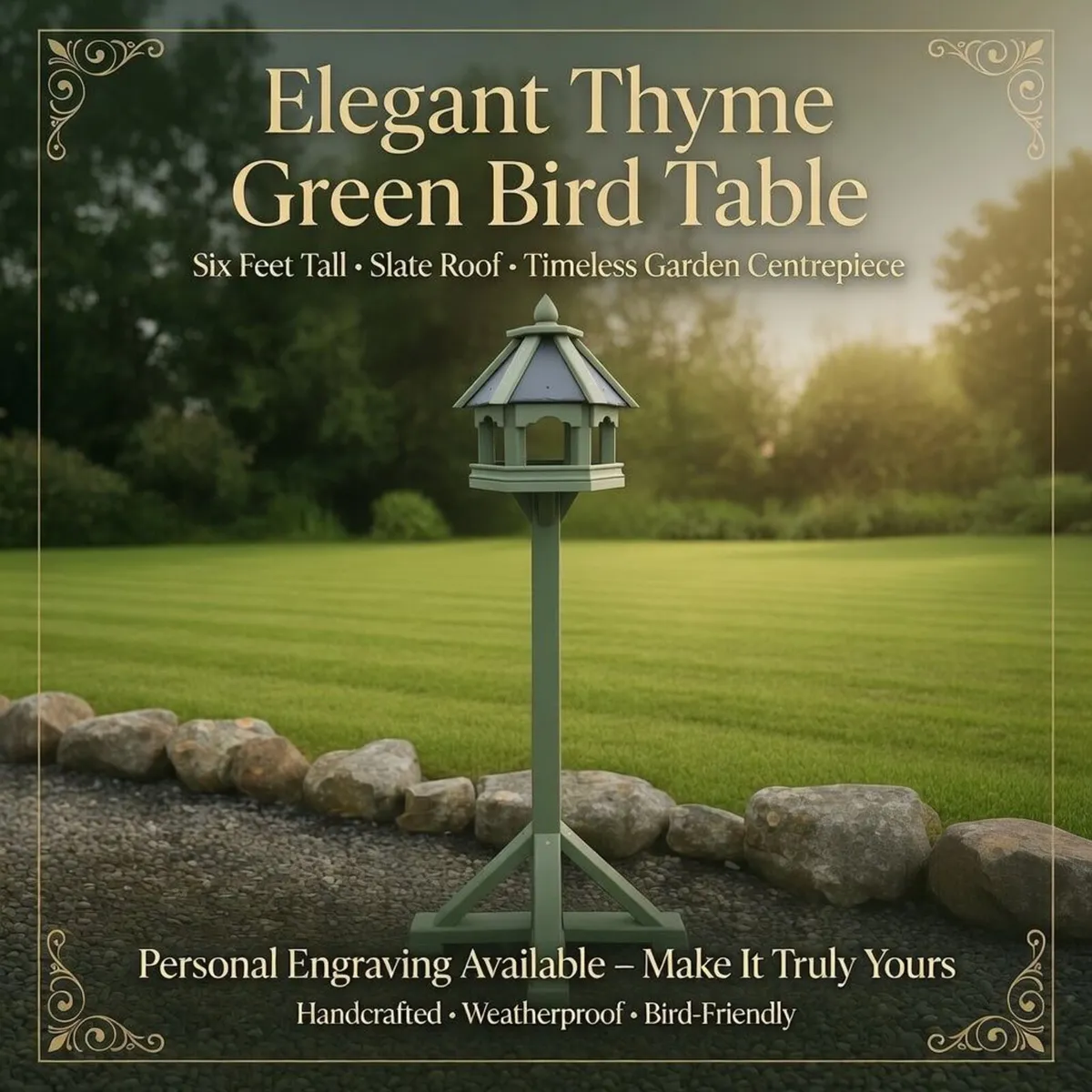 Bird Table feeders Slated Roof - colour choices. - Image 1