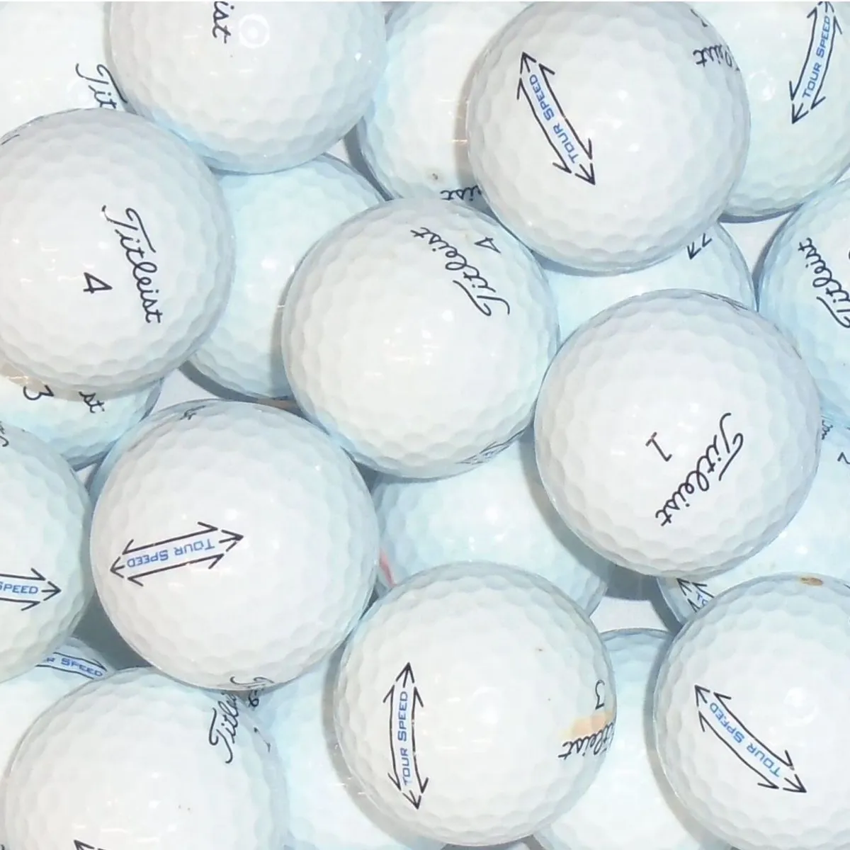 Titleist Tour Speed Lake Golf Balls - 13 Balls