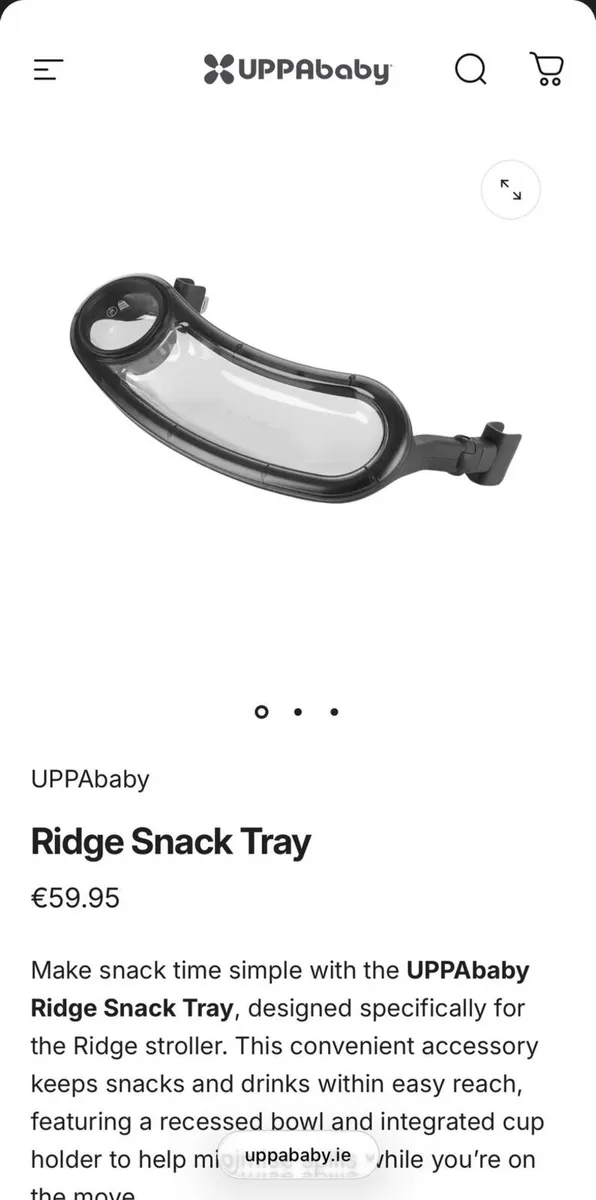 UPPAbaby Ridge Snack Tray – Brand New - Image 1
