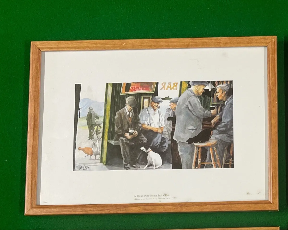 Set of 4 framed Irish vintage prints - Image 4
