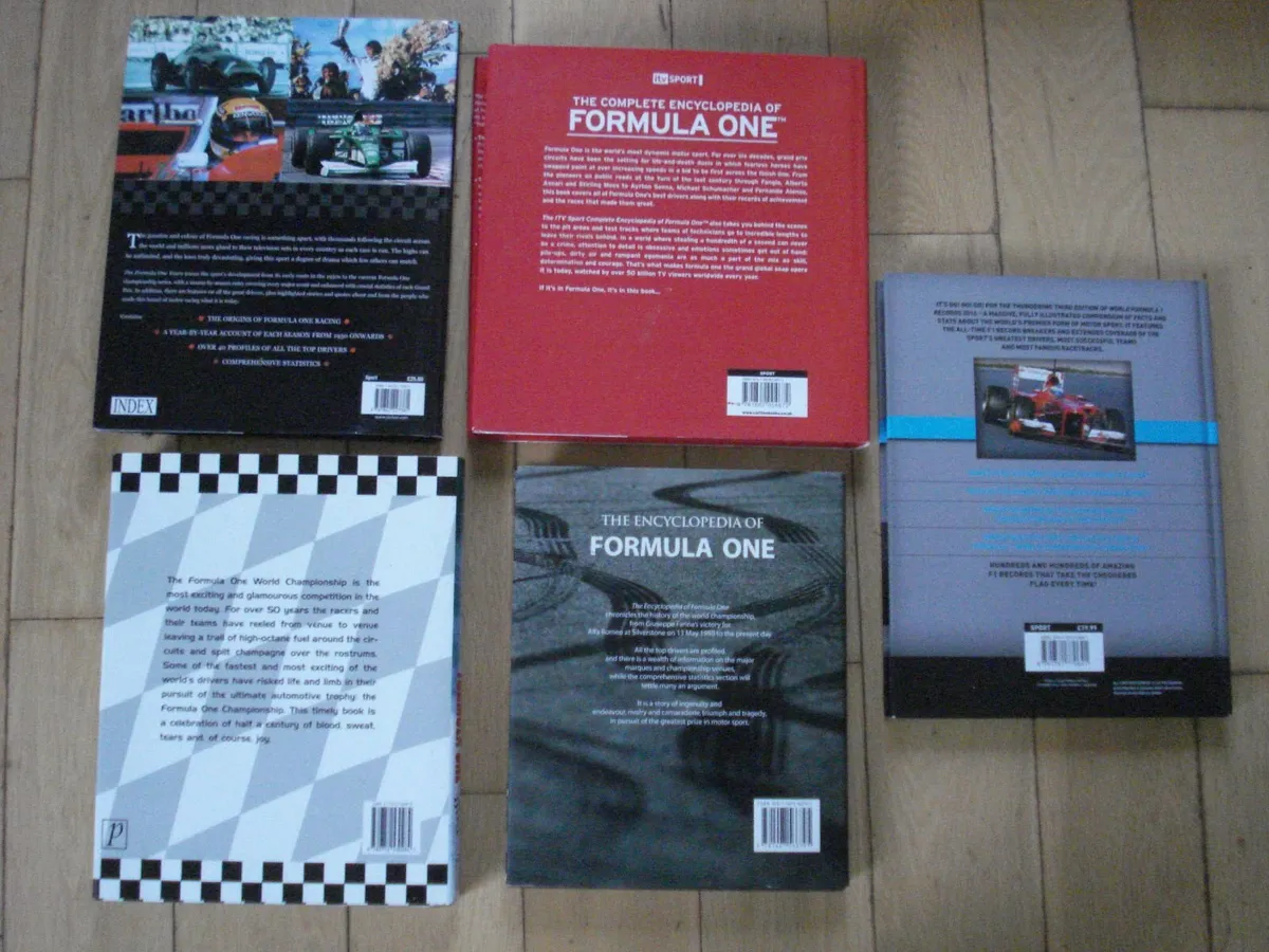 FIVE FORMULA ONE ENCYCLOPEDIA BOOKS. - Image 3