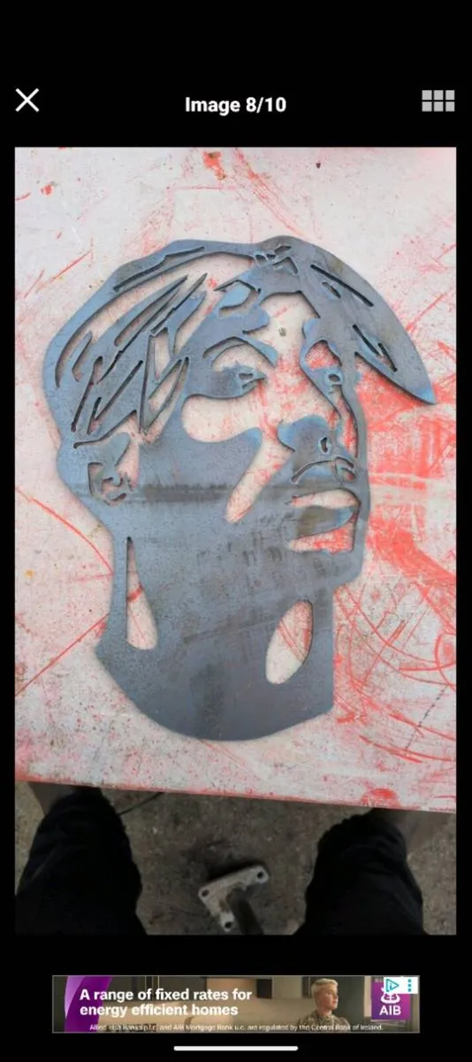 Profile cutting custom signs Baseplates metal art - Image 4