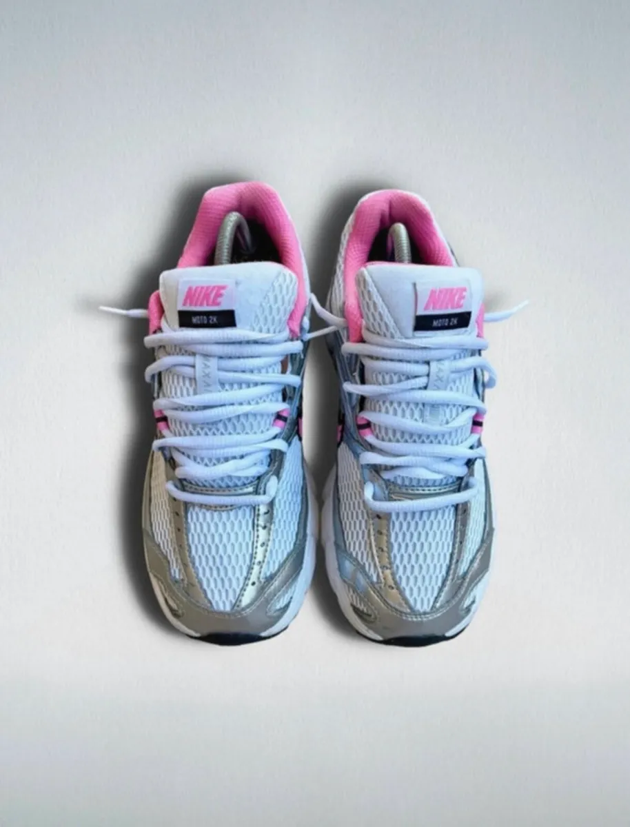 UK 5 Nike Air Max Moto 2K Metallic Silver Pink - Image 3