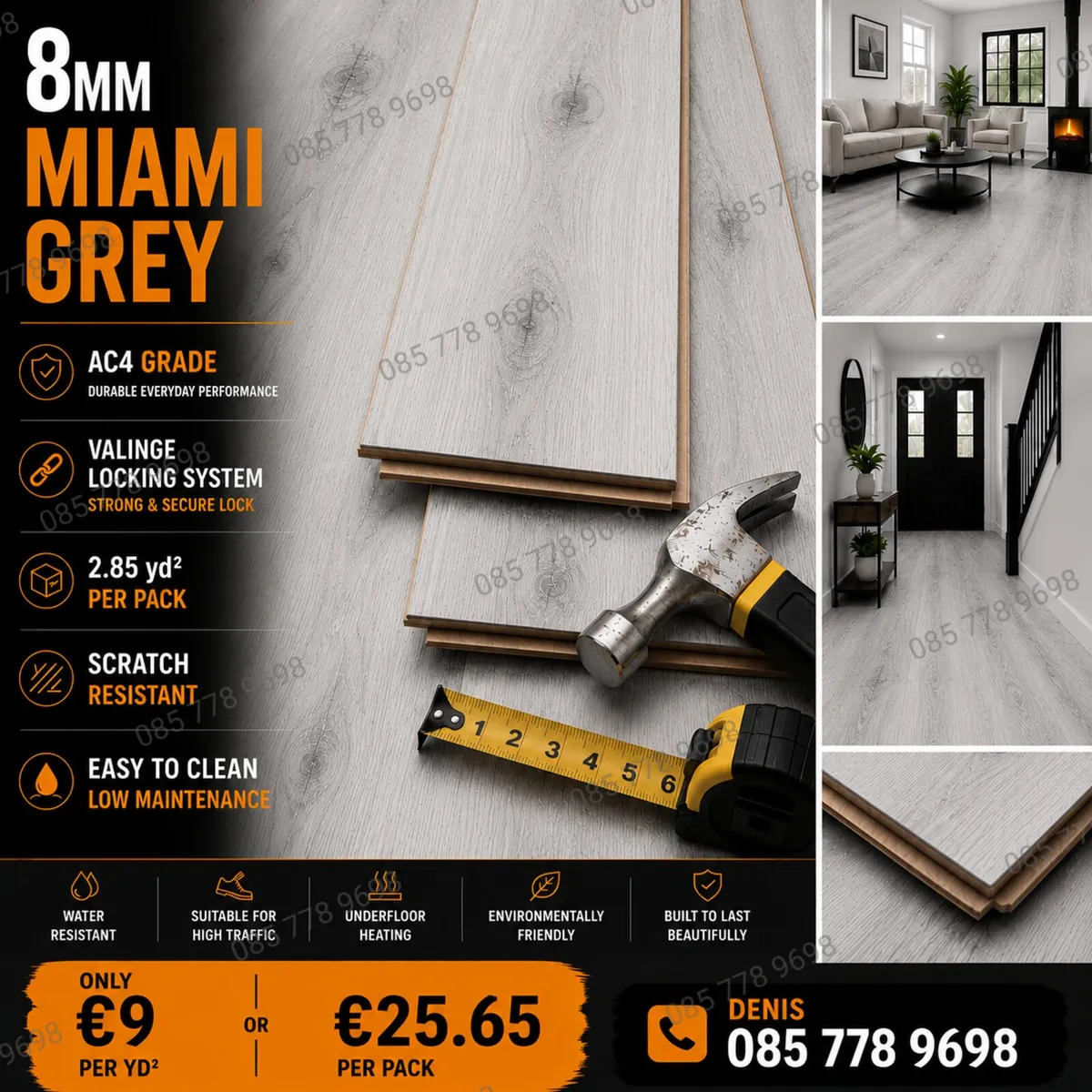 New 8mm Matt Laminated Flooring - Free Delivery - Image 2