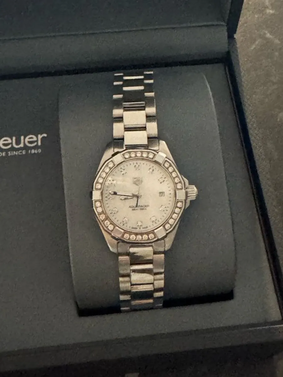 Tag heuer aquaracer ladies watch factory mother of pearl - Image 1