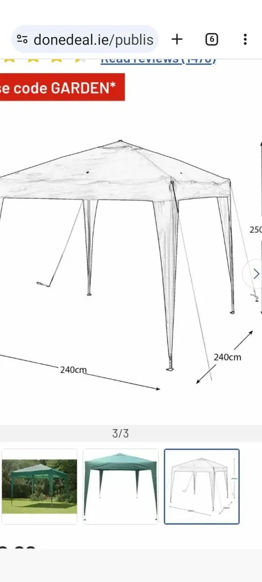 Brand new popup gazebo 2.4m x 2.4m - Image 4
