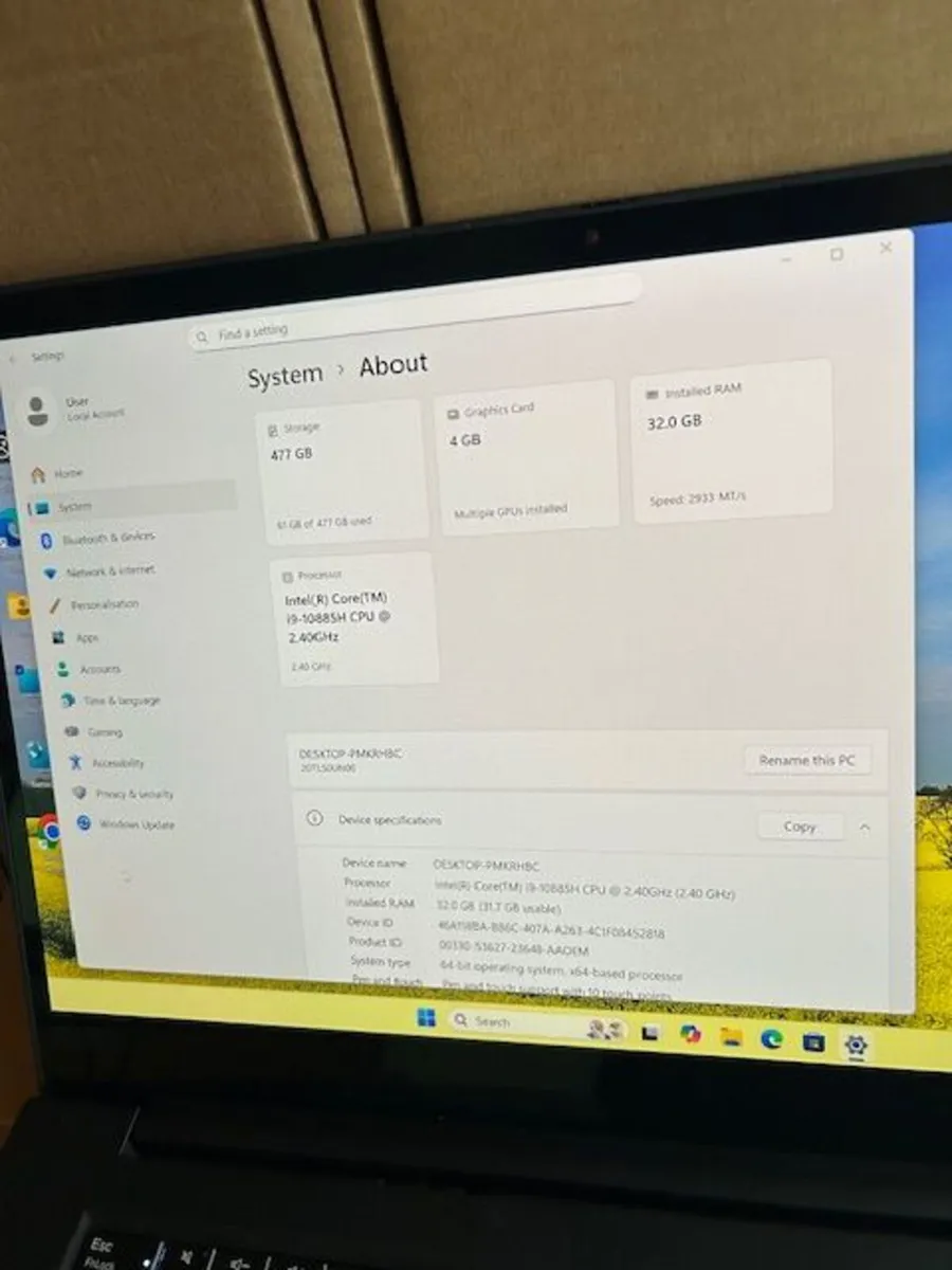 Lenovo X1 Extreme 15.6" Touch i9 10th Gen/Graphics - Image 4