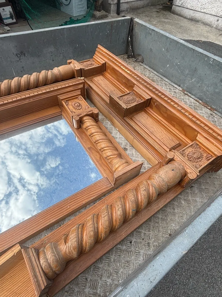 Fireplace surround & mirror - Image 3