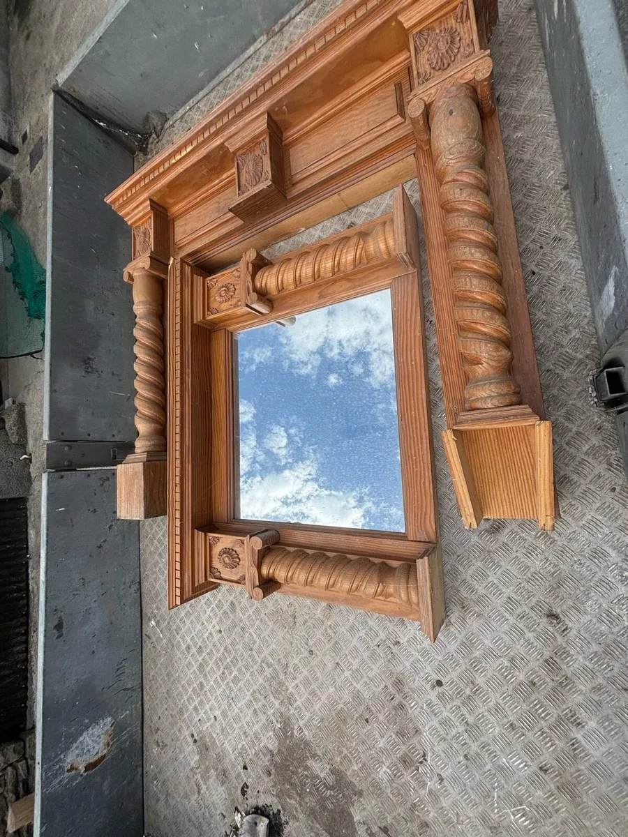 Fireplace surround & mirror - Image 2