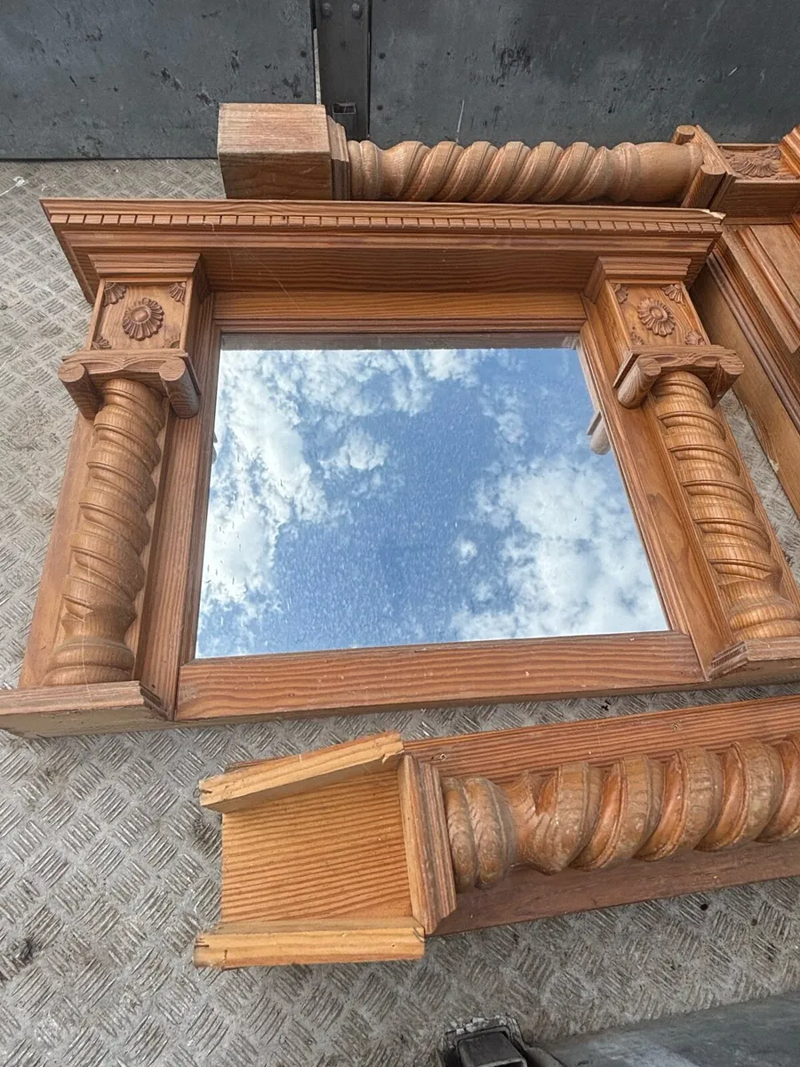 Fireplace surround & mirror - Image 4