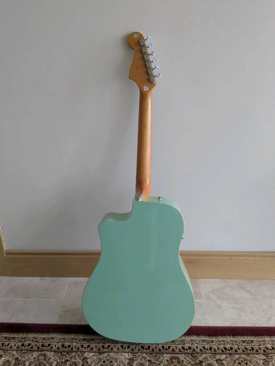 Fender Sonoran Surf Green Acoustic-Electric Guitar - Image 2
