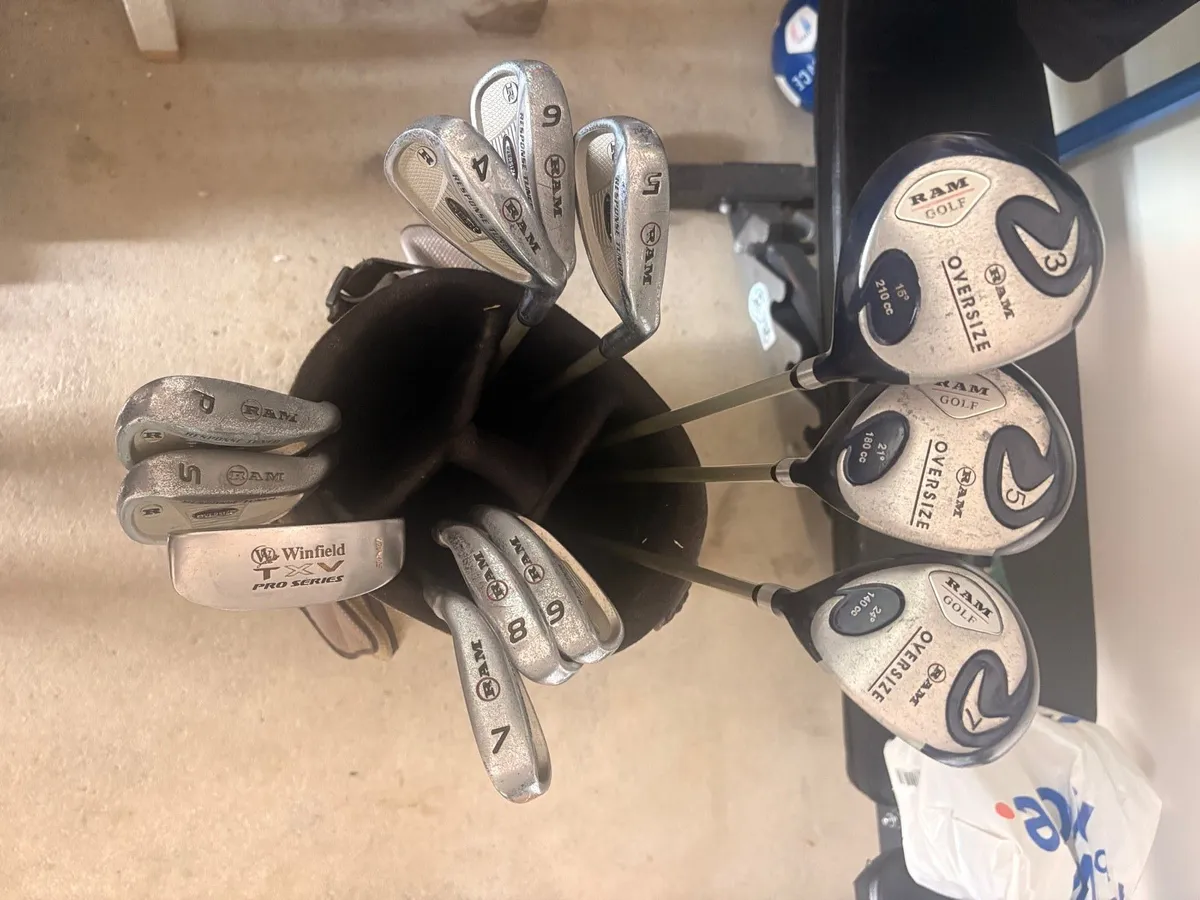 Golf Clubs and Bag - Image 1