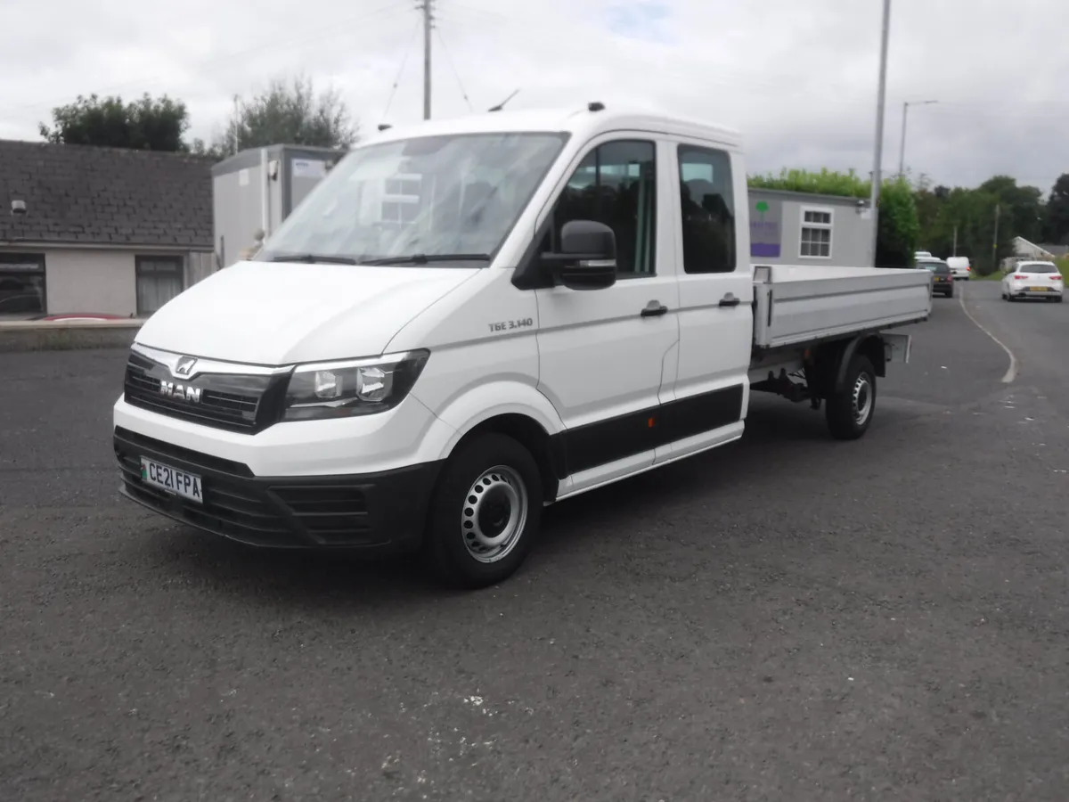 MAN TGE 2021 3-140 3500kg gross Crew cab 11ft 8"dr - Image 1
