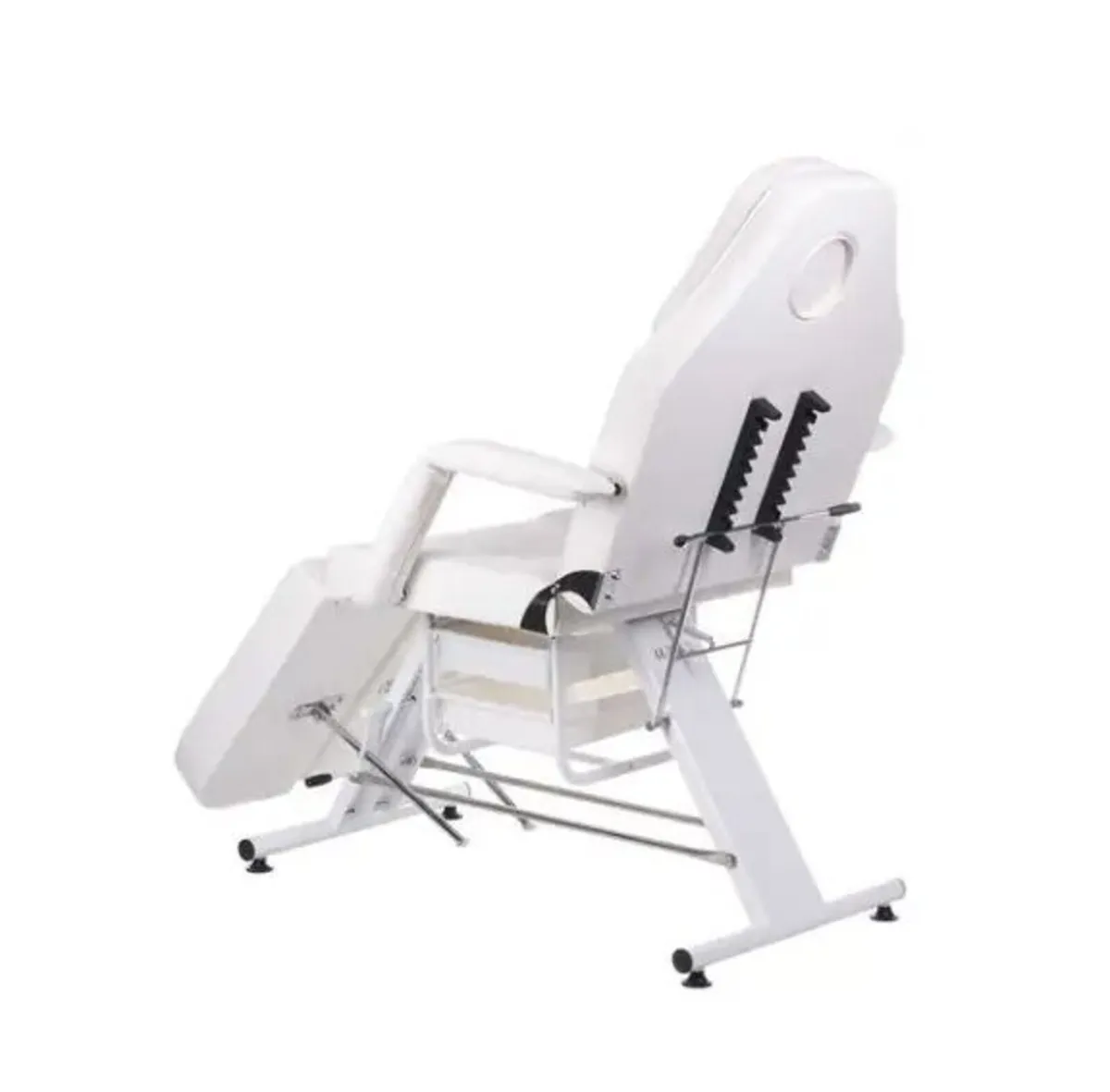 Beauty cosmetic bed chair with 2 cuvettes wht/blck - Image 2