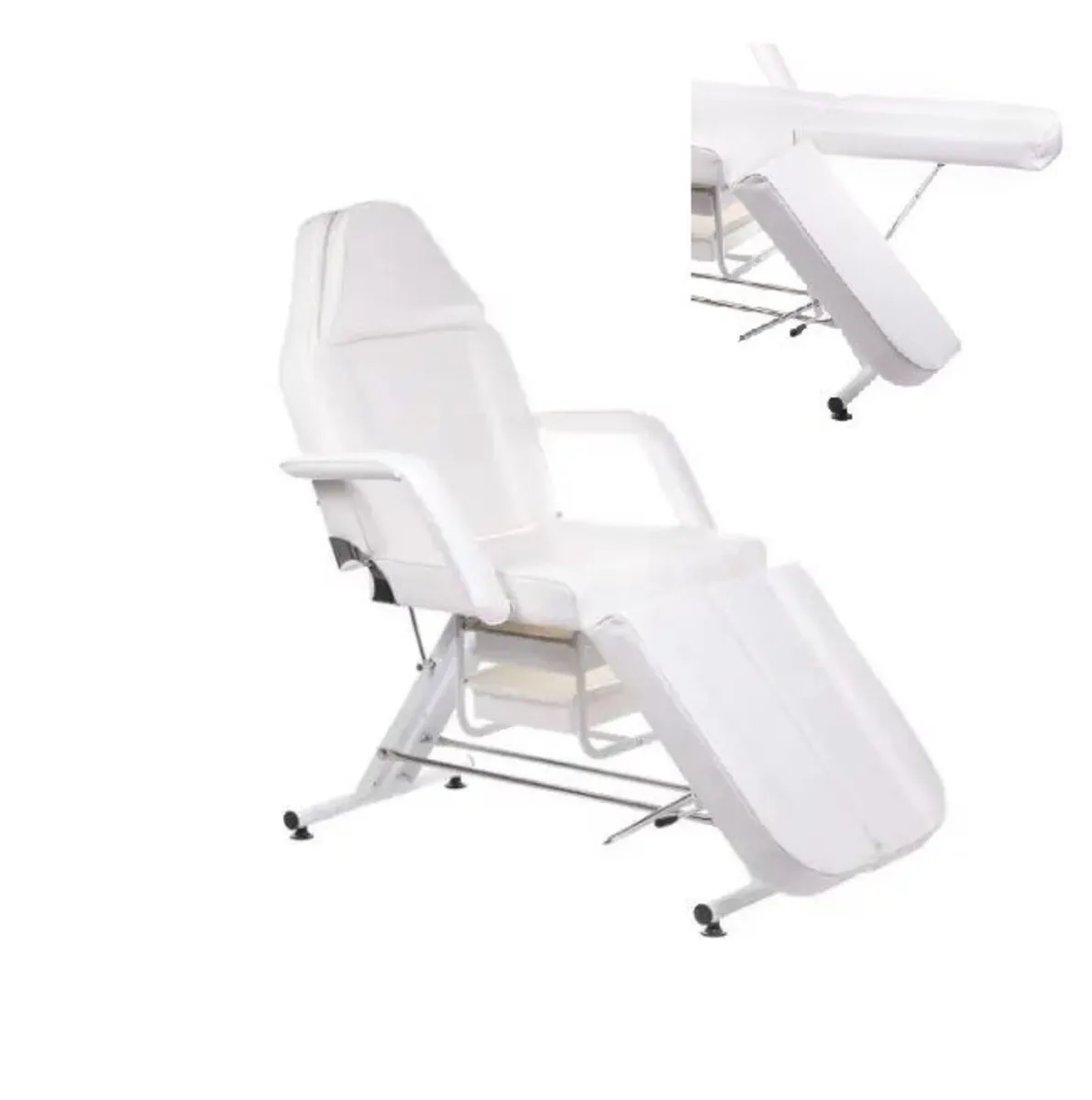 Beauty cosmetic bed chair with 2 cuvettes wht/blck - Image 3