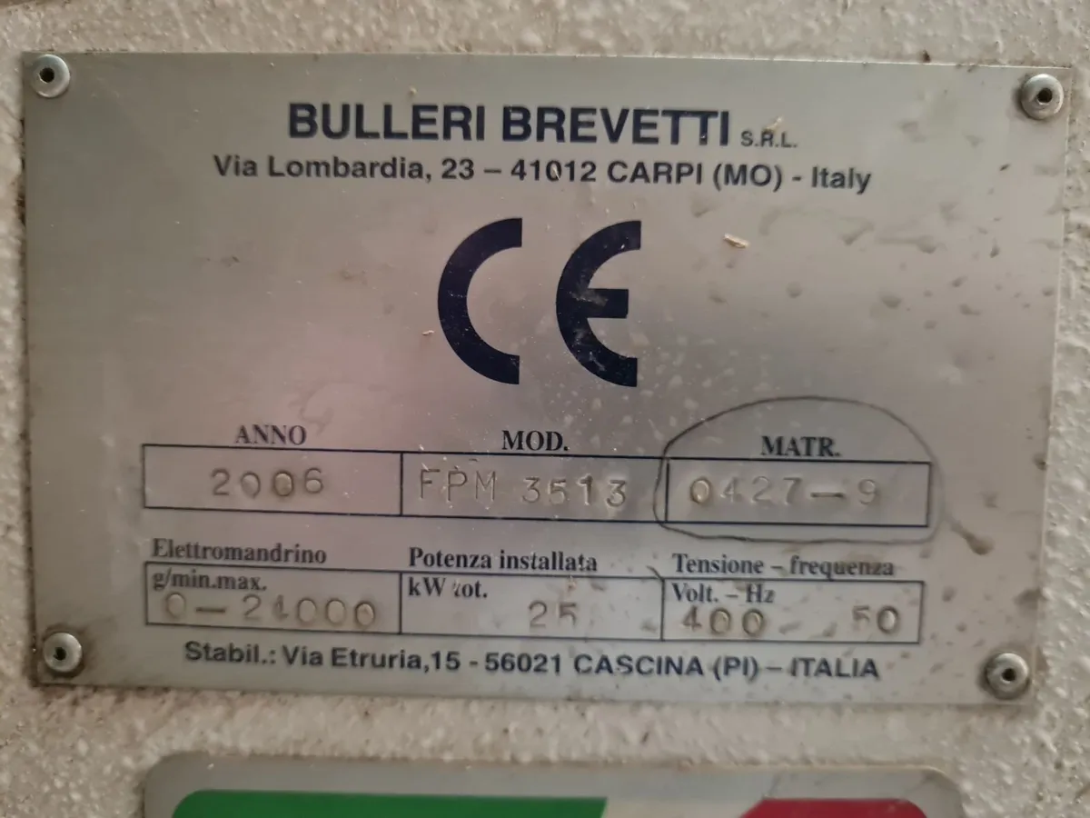 Bulleri Brevetti FPM 3513 CNC Machining Centre - Image 2