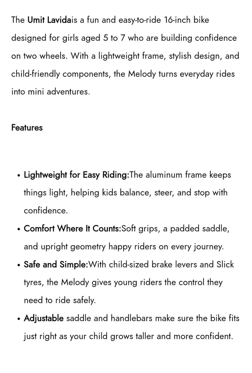 girls 16" bike - Image 3