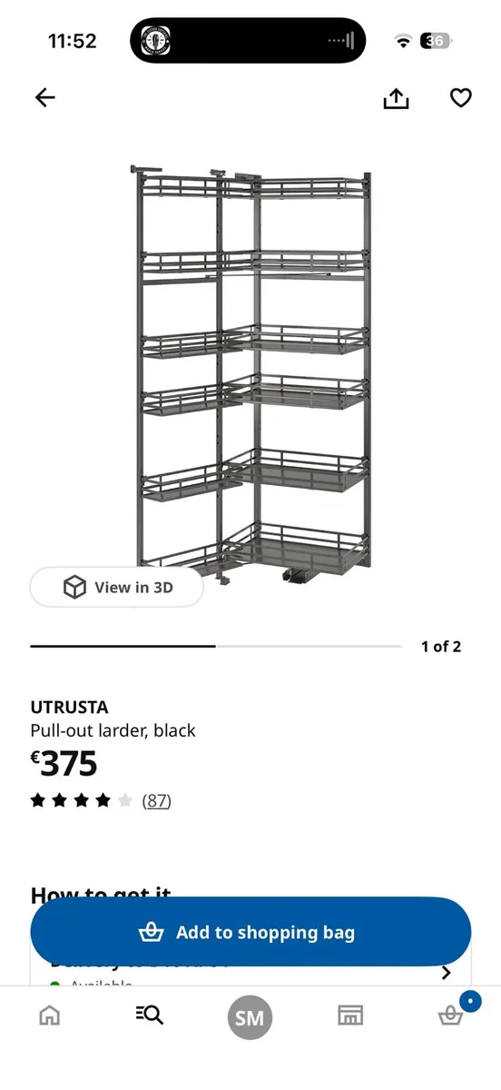 IKEA Utrusta Pull Out Larder Spare Parts - Image 2