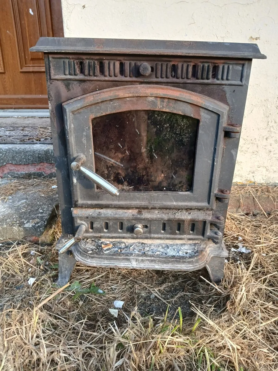 Vintage Cast Iron Wood-Burning Stove