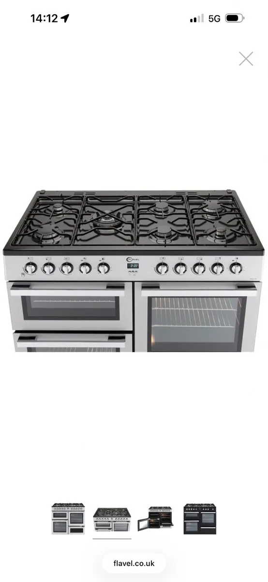Duel Fuel Range Cooker - Flavel MLN10FRS - Image 3