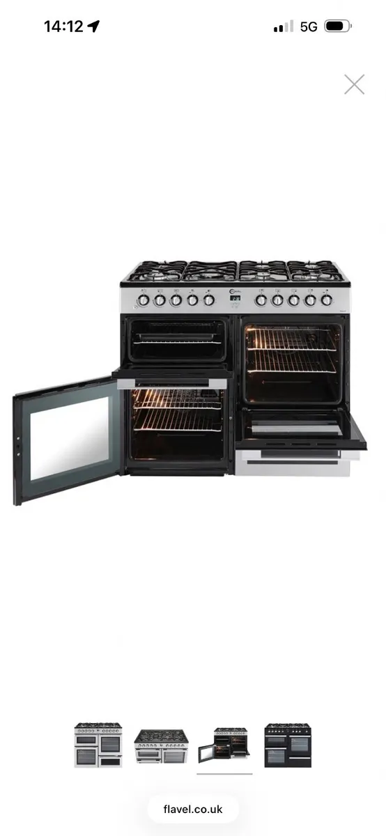 Duel Fuel Range Cooker - Flavel MLN10FRS - Image 4