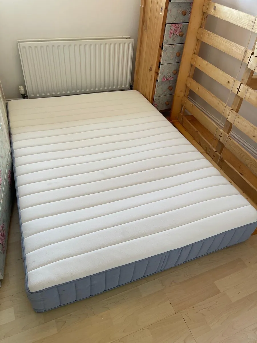 Standard Bed with mattress and child bed barrier - Image 1