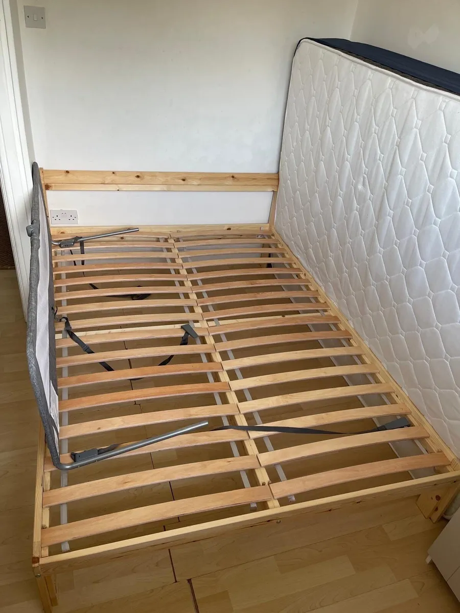 Standard Bed with mattress and child bed barrier - Image 3