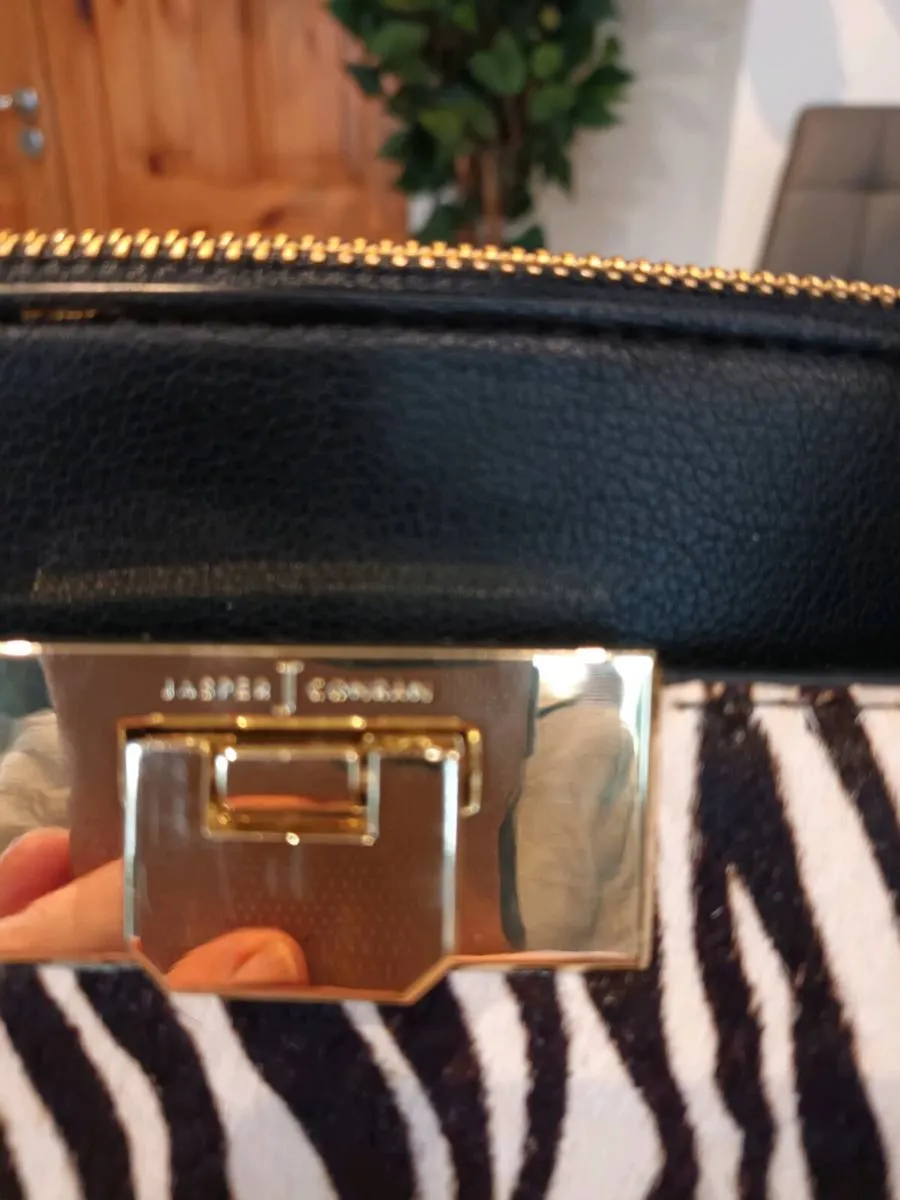 Jasper Conran zebra print hide on hair handbag - Image 4