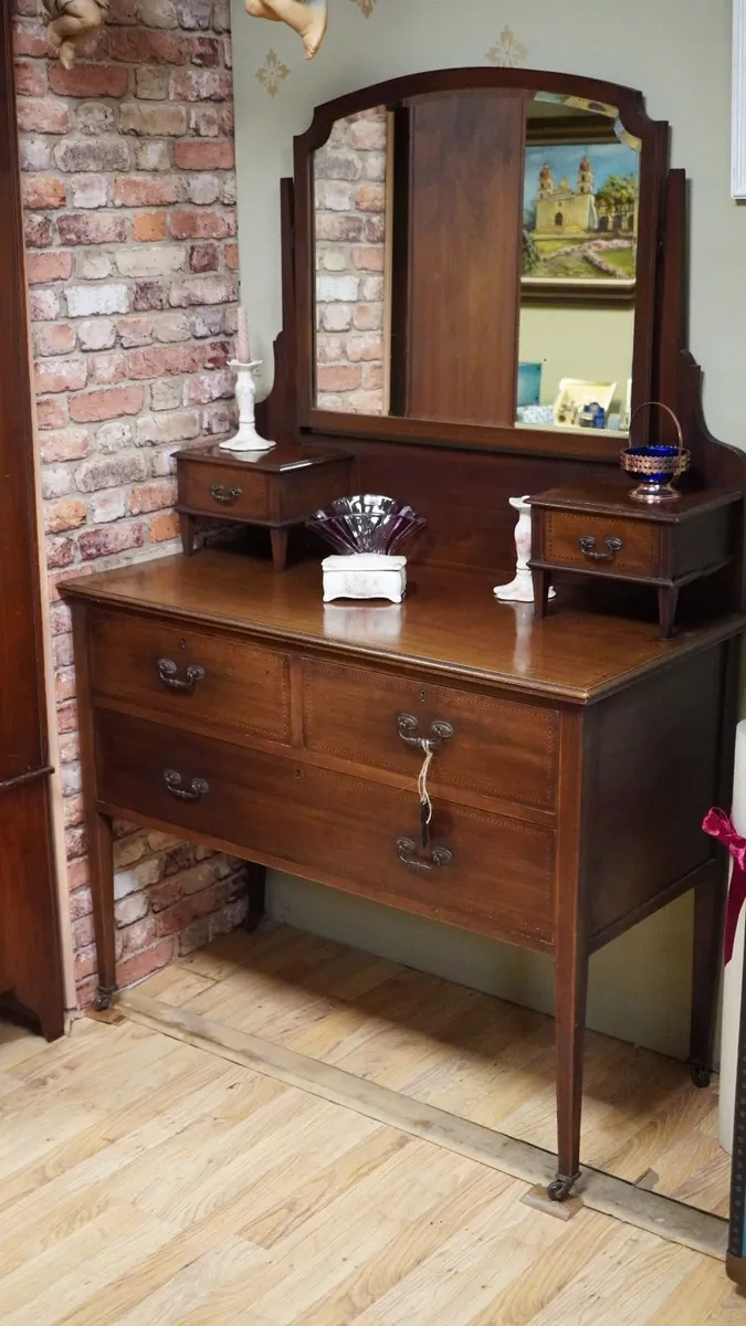 Edwardian Mahogany Dressing Table - Image 2