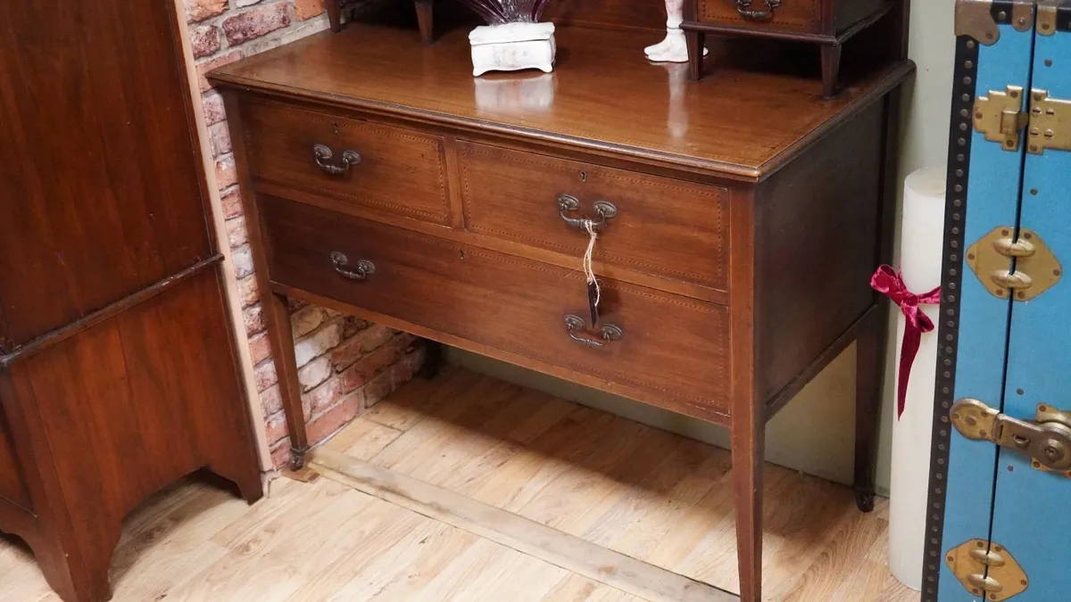 Edwardian Mahogany Dressing Table - Image 4