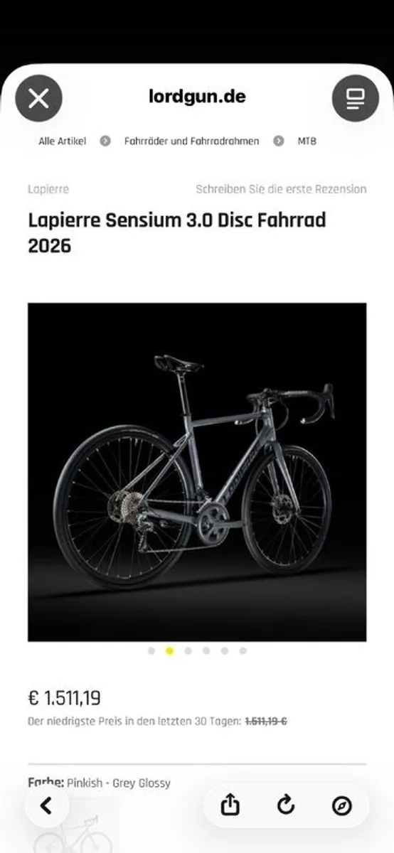 EXCELLENT VALUE BUNDLE Lapierre Sensium Disc Brakes ( Value Bundle) - Image 2