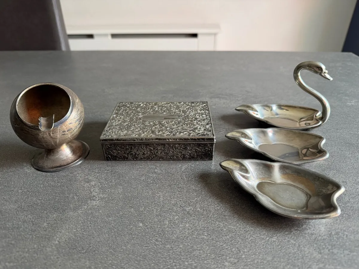 Vintage EPNS Silver-Plated Smoking Accessories