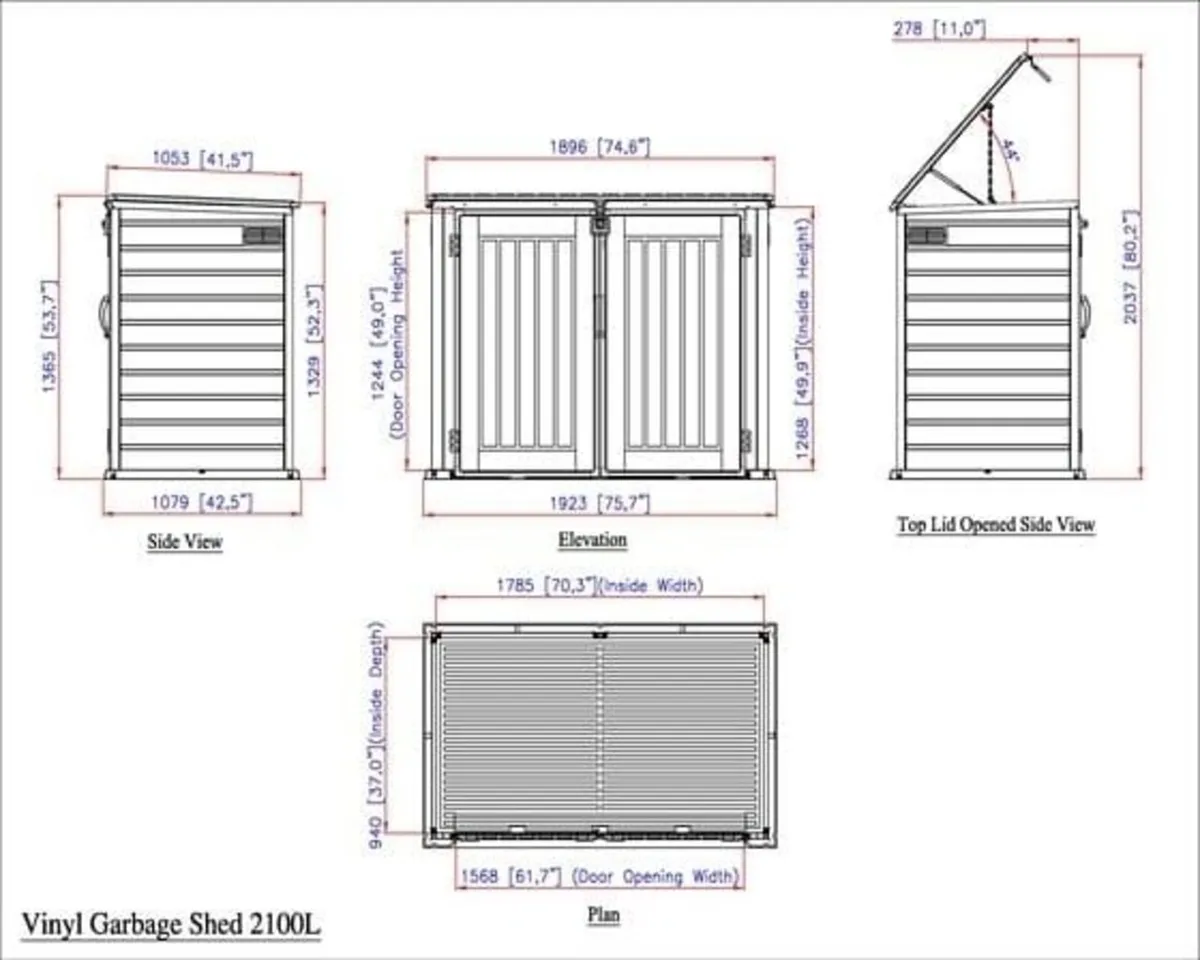 Sale on 🏡  2100Lt  MULTISTORE –6FT x 3.5FT   €699 - Image 4