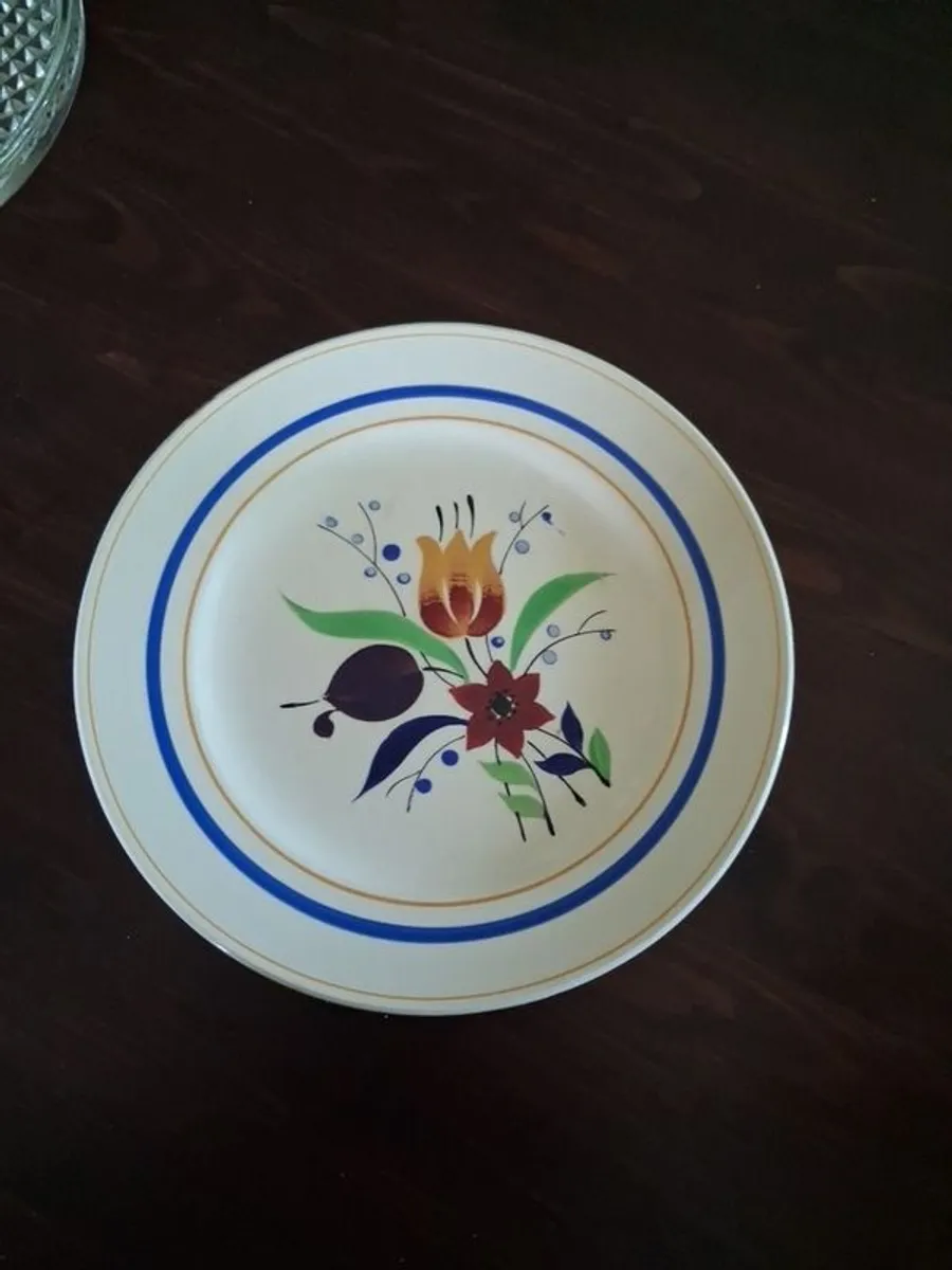 Vintage hand painted cake stand - Image 3