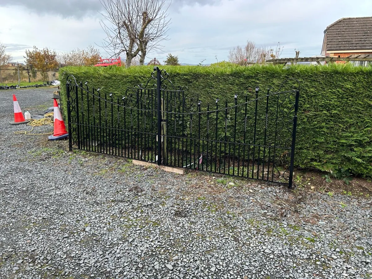 Wrought iron set of gates - Image 3