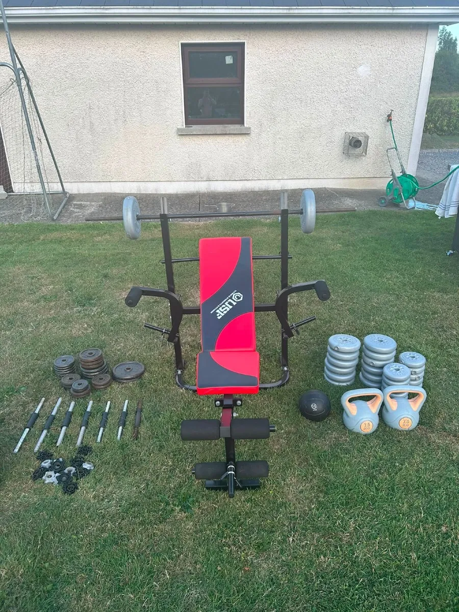 Bench Press + Asdorted Weights and Punch Bag - Image 4