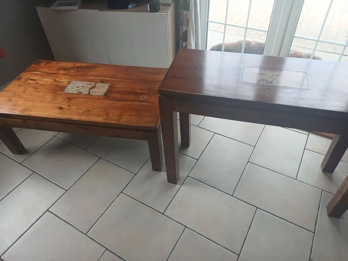 Console table with matching coffee table - Image 4