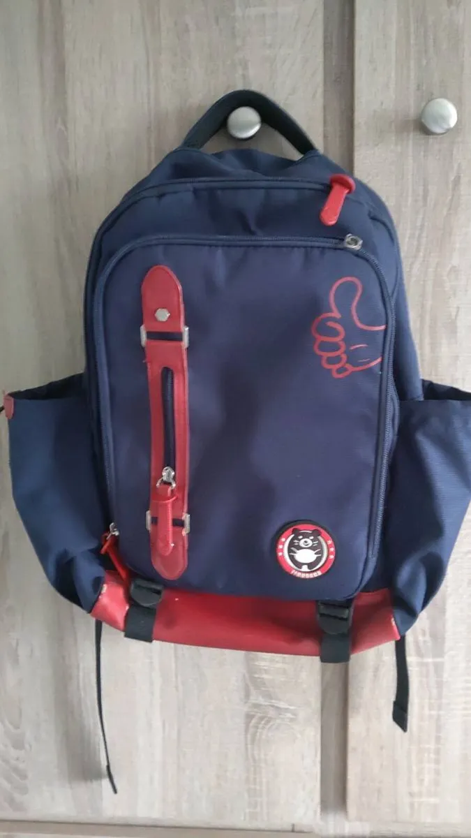 Bag pack navy red - Image 1