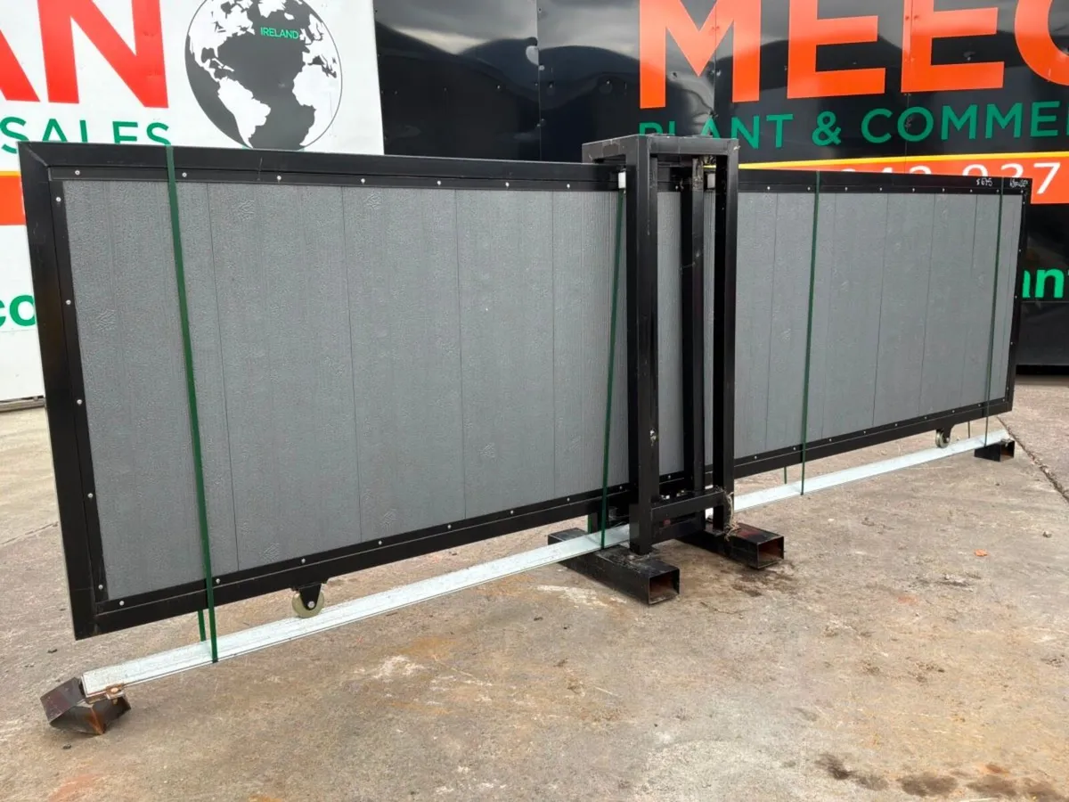 New / unused 16ft composite electric sliding gate. - Image 1
