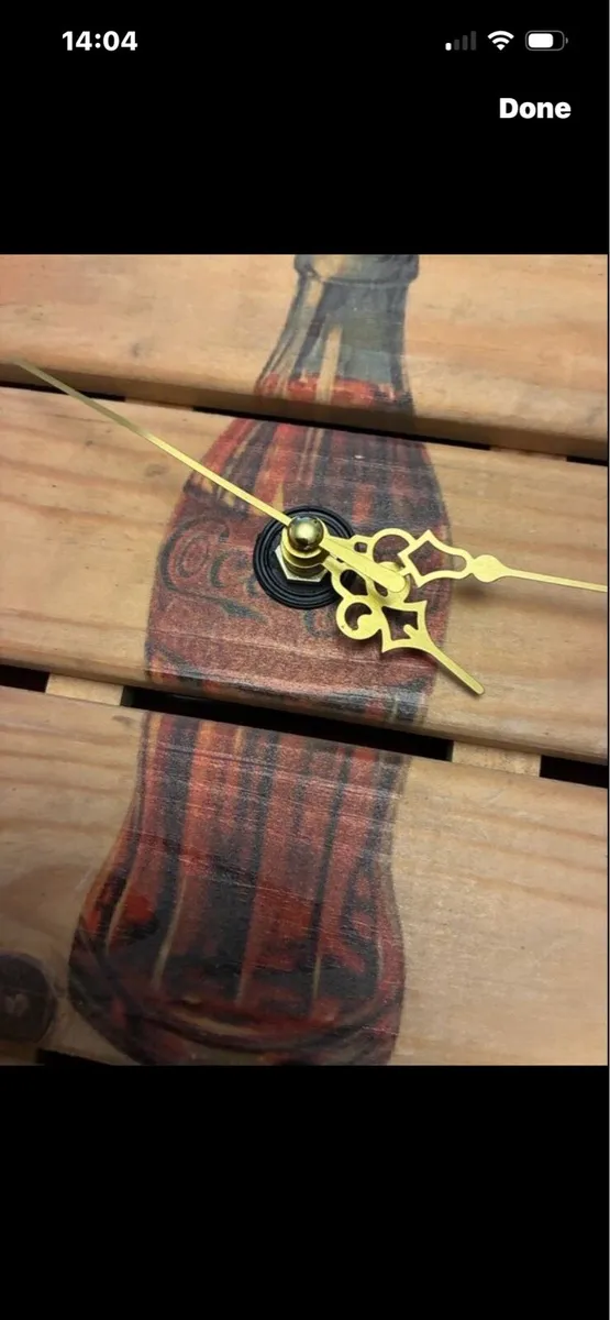 Rare Coca Cola Timber Clock - Image 1
