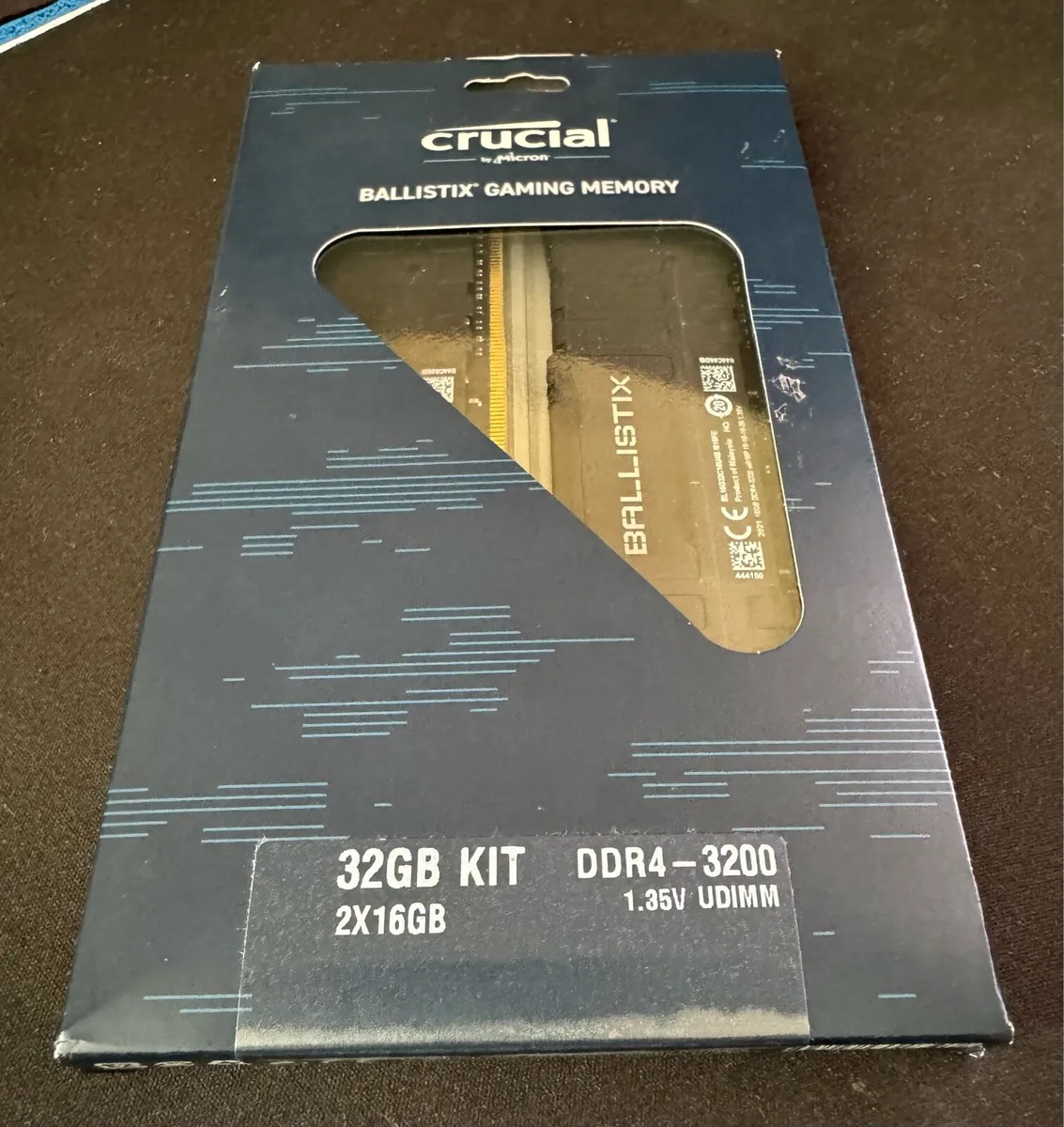 32GB Crucial Ballistix  DDR4 Gaming Memory 3200MHz - Image 1