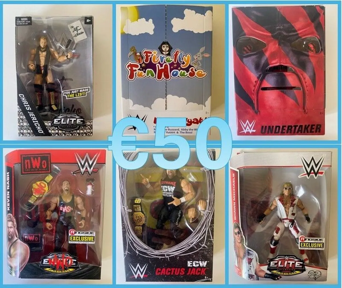 wwe elite wrestling figures rare NEW - Image 1